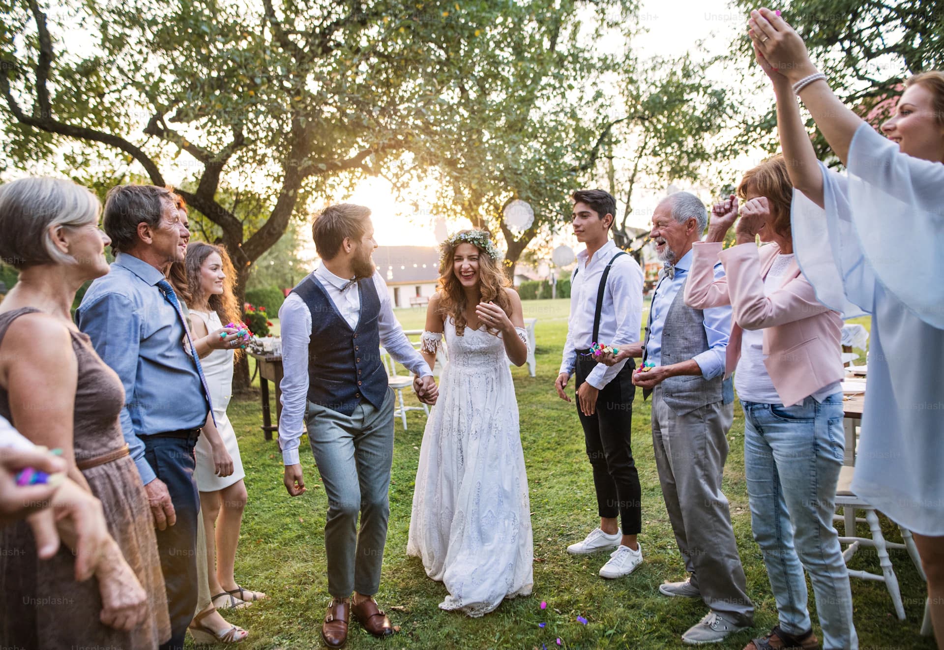 Espacio para eventos familiares al aire libre en el resort